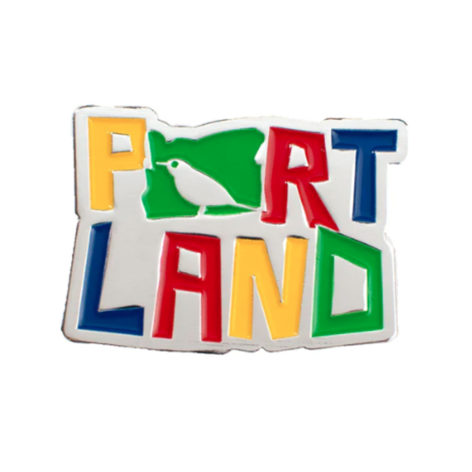 Enamel Pins Portland Colorful Bird Pin