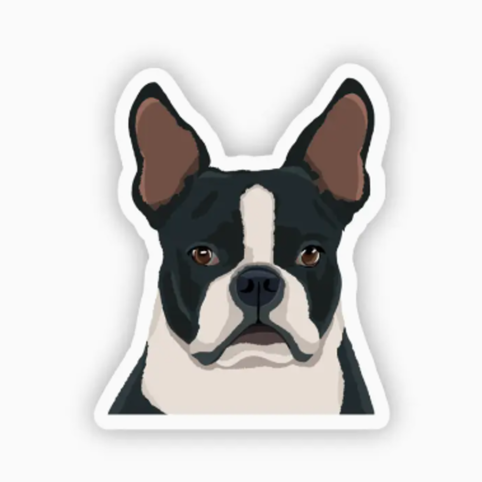 Stickers Boston Terrier Black