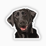 Stickers Black Labrador