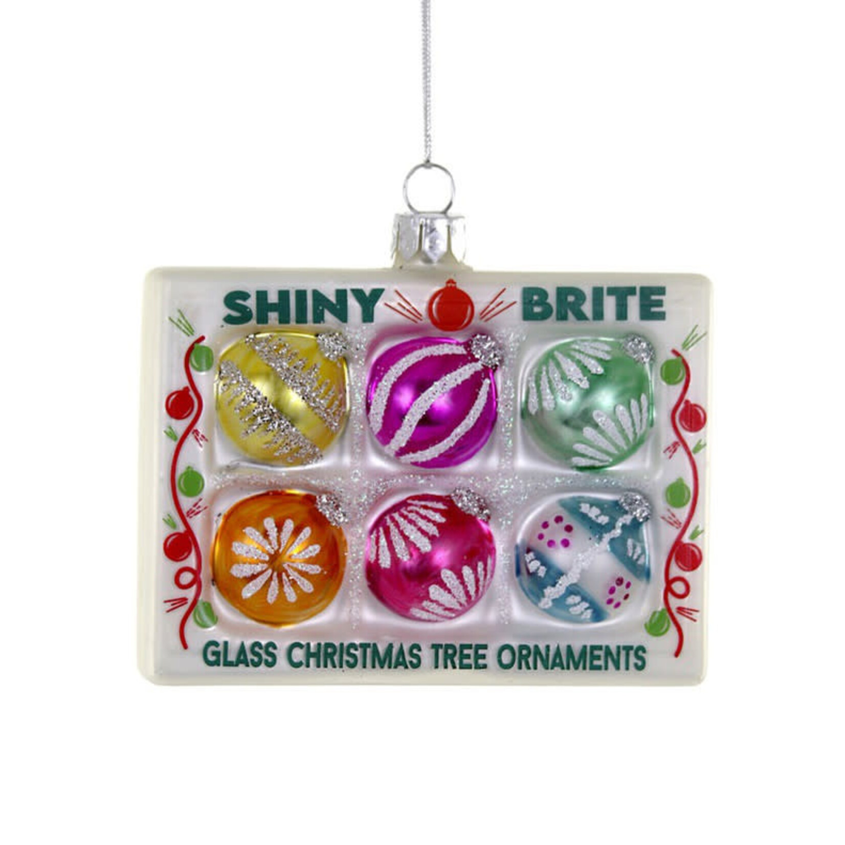 Ornaments Retro Shiny Bright Box Of Ornaments