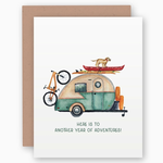 Greeting Cards - Birthday Adventure Retro Teardrop Birthday