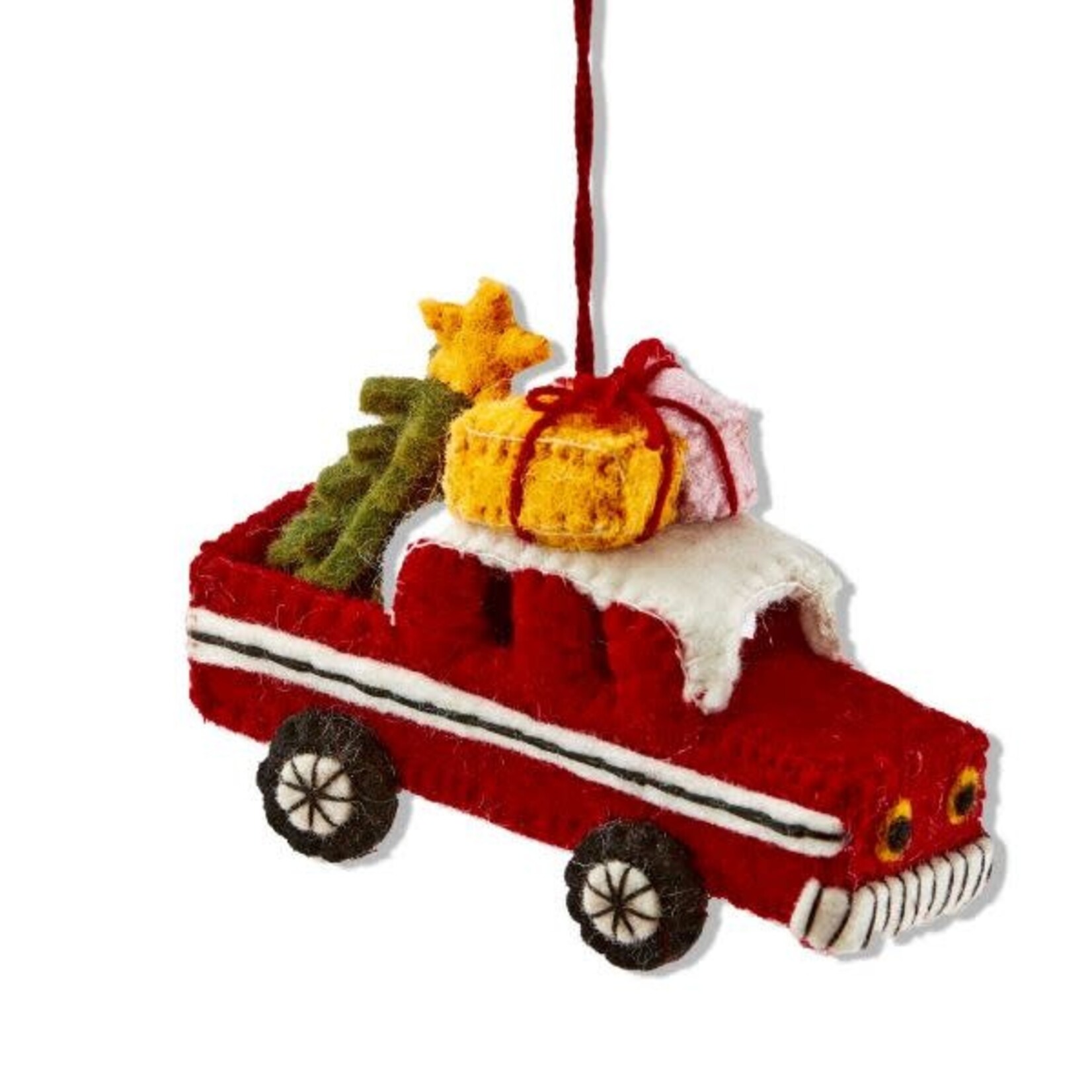 Ornaments - Felt Christmas Truck Felt Ornament