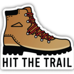 Stickers Hit The Trail Boot