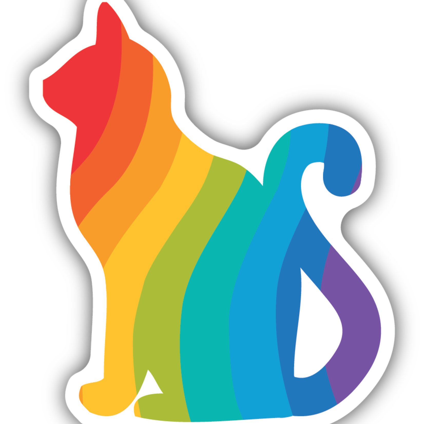 Stickers Rainbow Kitty