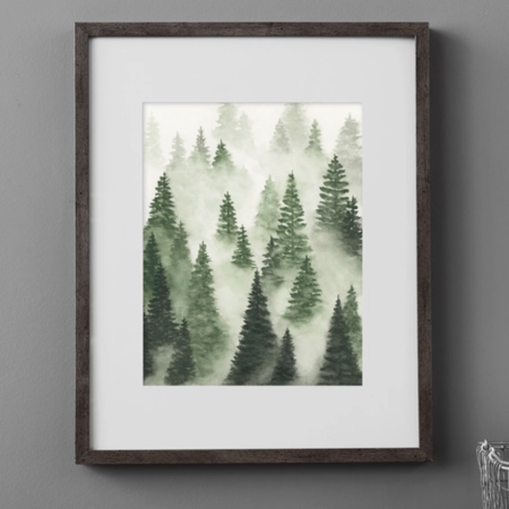 Prints Green Trees Above The Fog 2 11x14