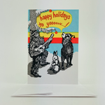 Greeting Cards - Christmas Sasquatch & Forest Friends Holiday