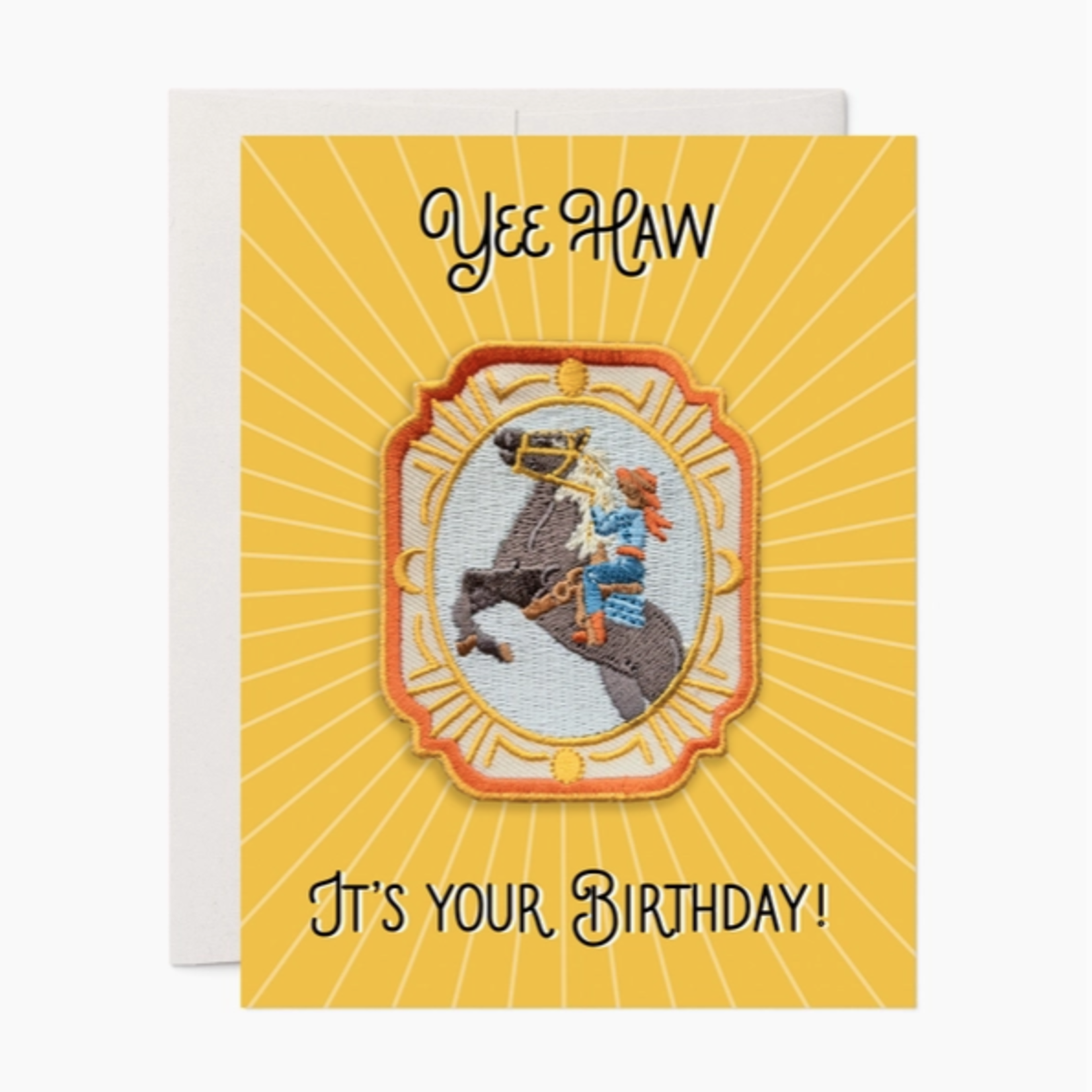 Greeting Cards - Birthday Cowgirl Patch Birthday