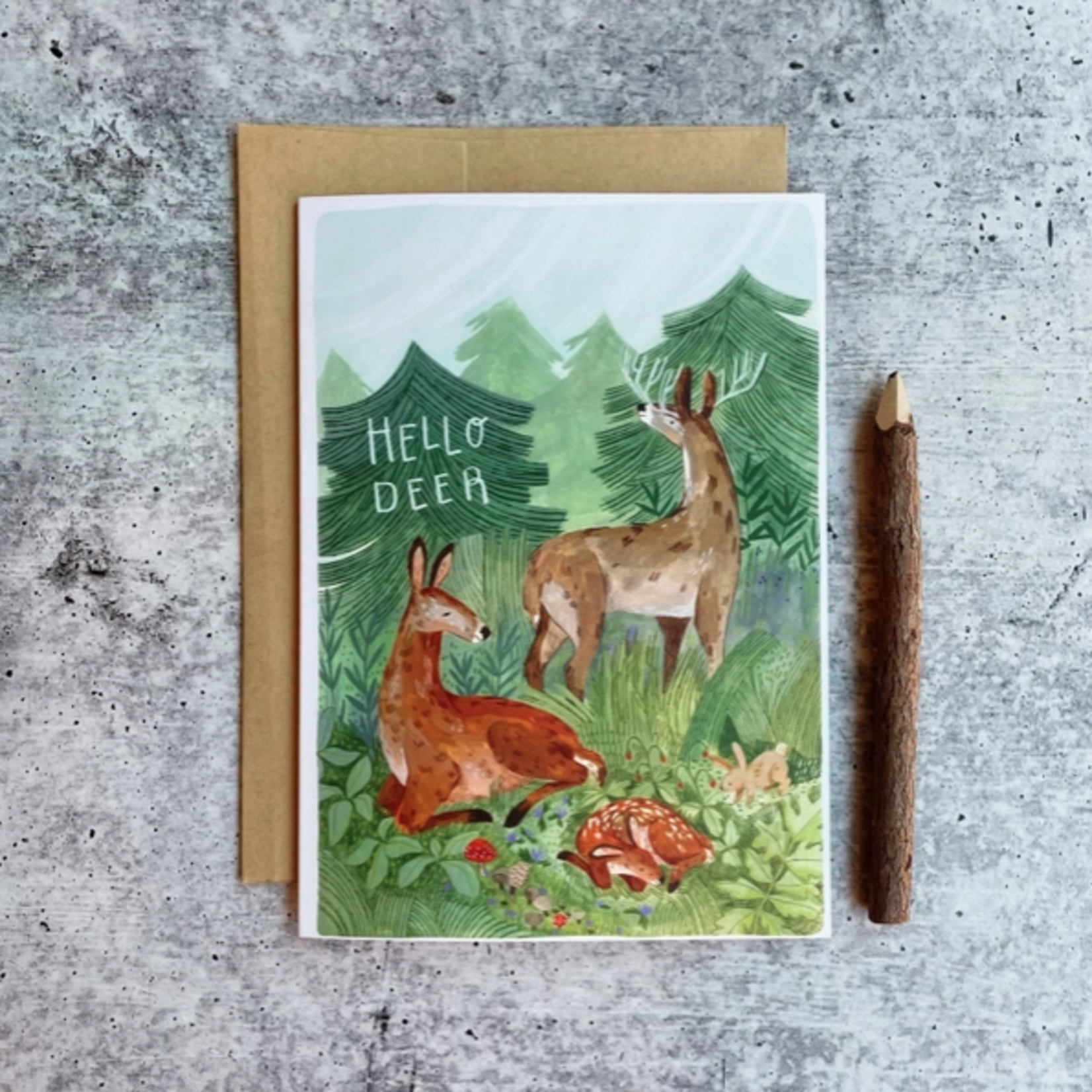Greeting Cards - Birthday Hello Deer Card
