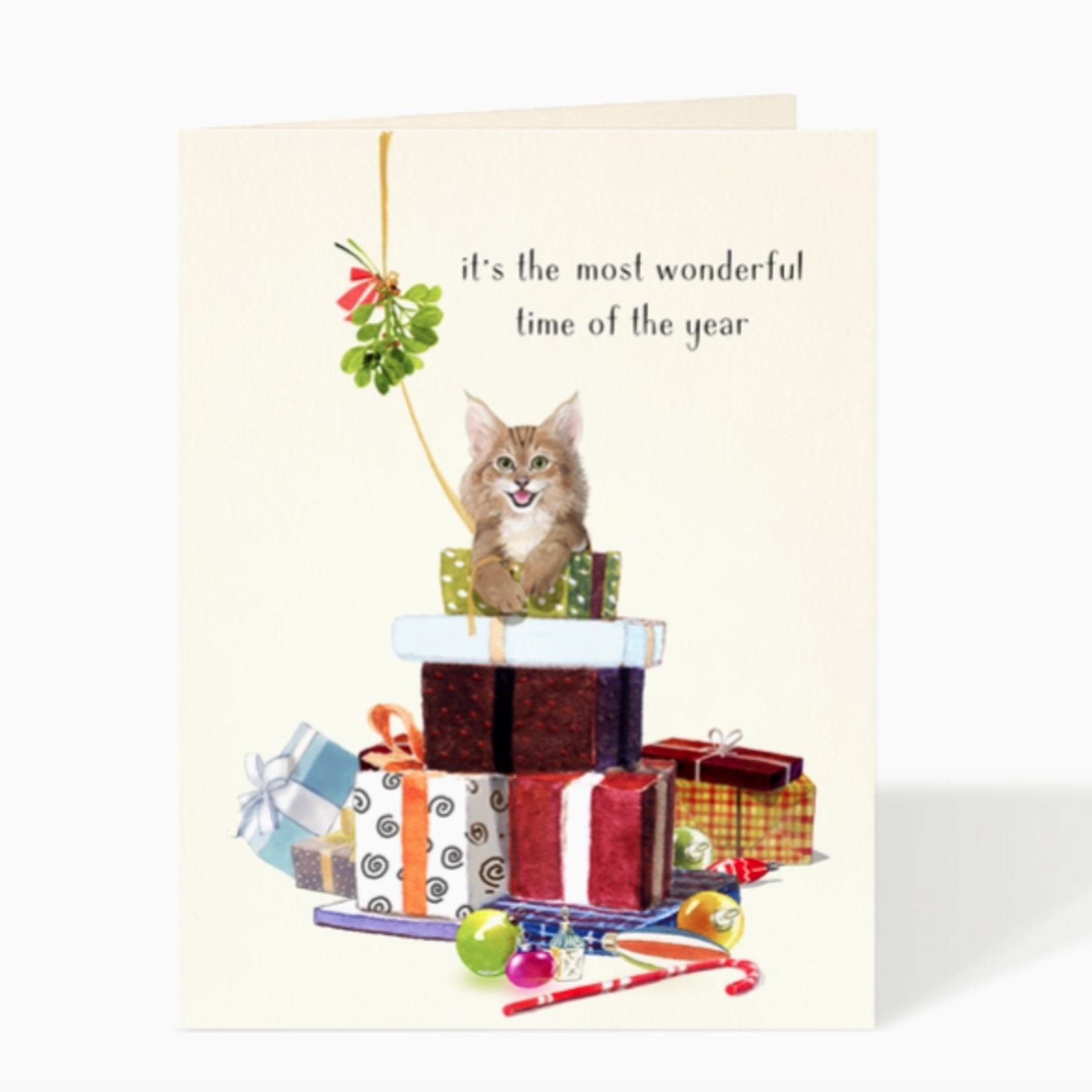 Greeting Cards - Christmas Feline Felicity Cat Holiday