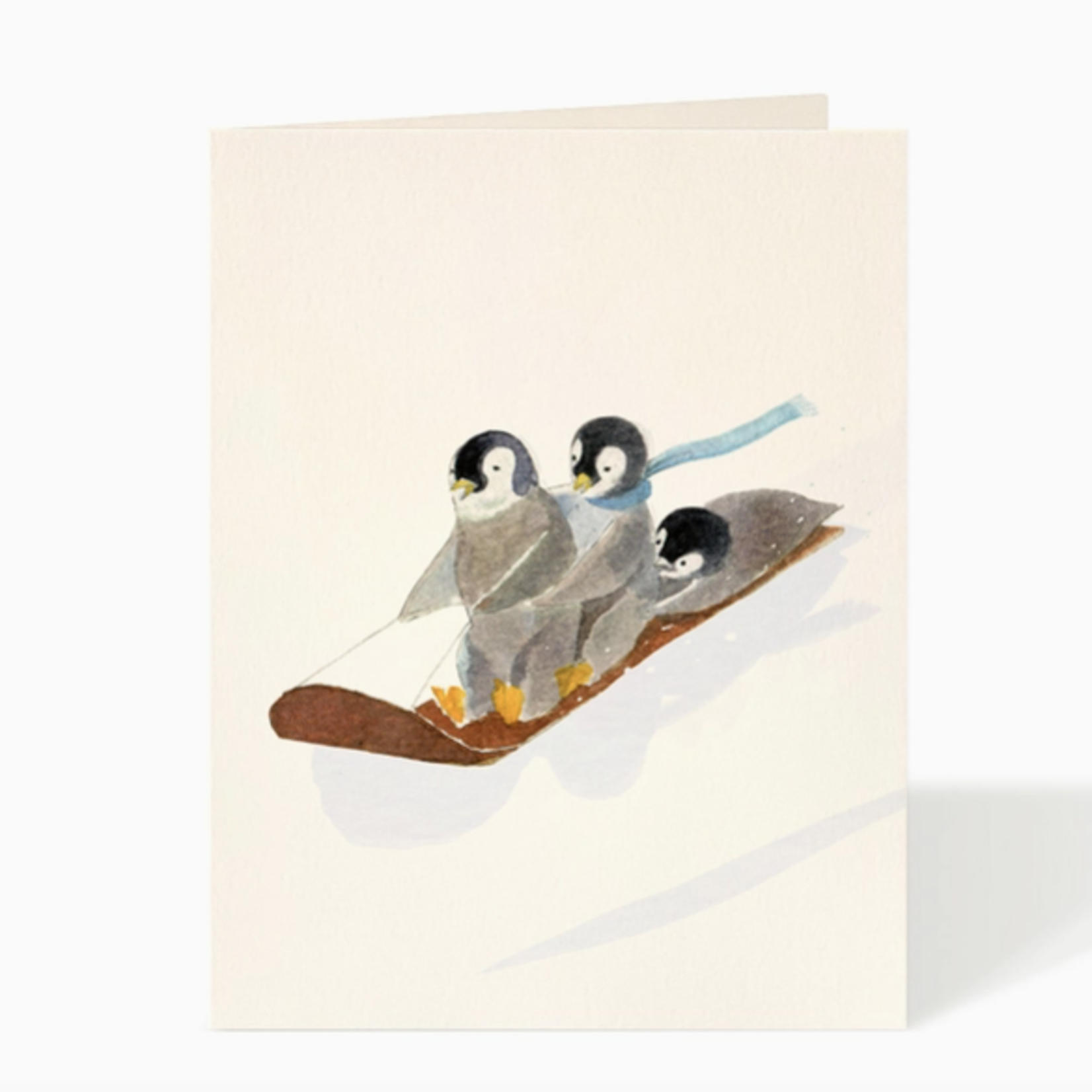 Greeting Cards - Christmas Cowabunga Penguins