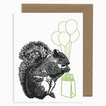 Greeting Cards - Birthday Squirrel With Gift Bag Birthday