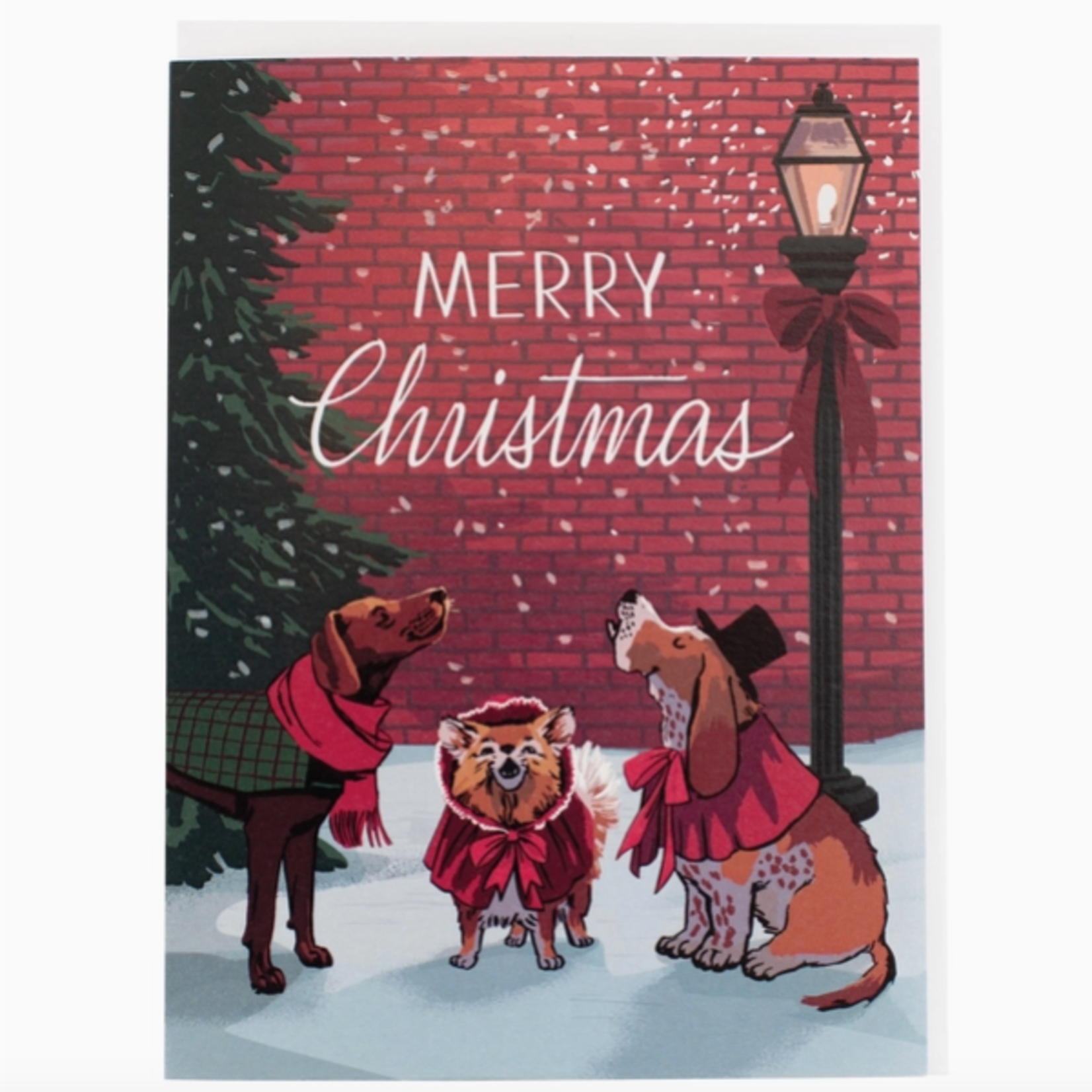 Greeting Cards - Christmas Caroling Dogs Holiday