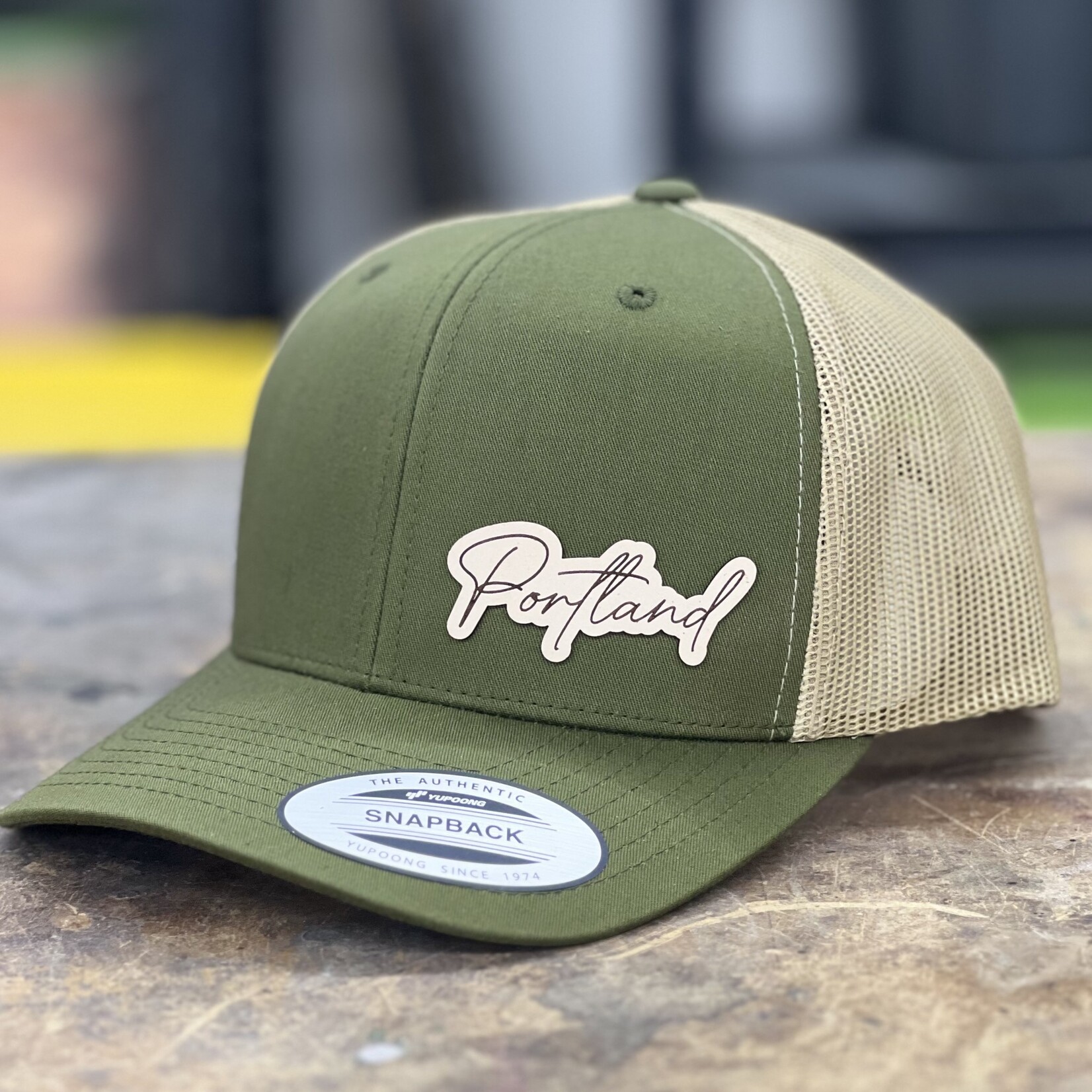 Hats Portland Leather Script Hat