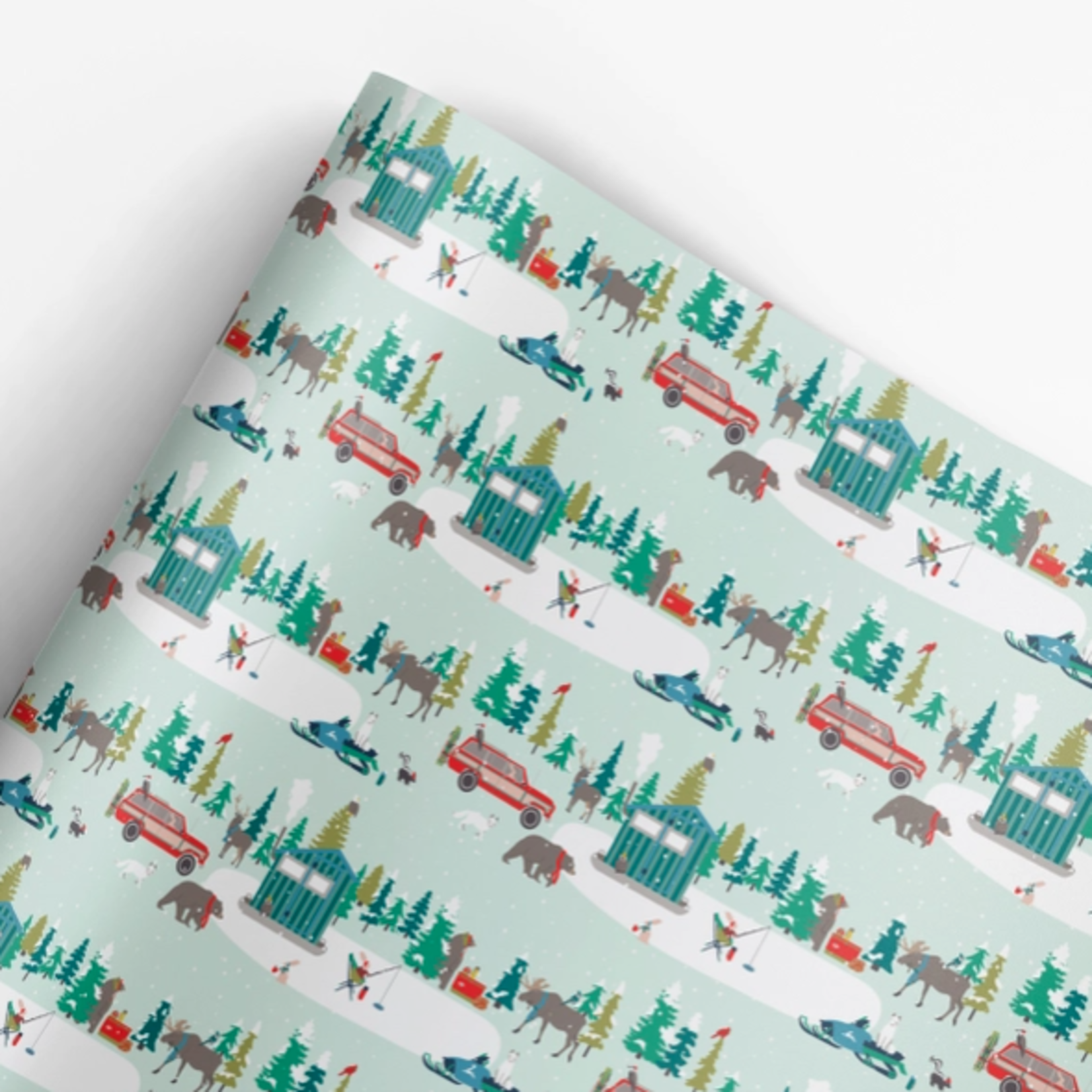 Gift Wrap - Rolls Bear Camp Gift Wrap 3/Roll