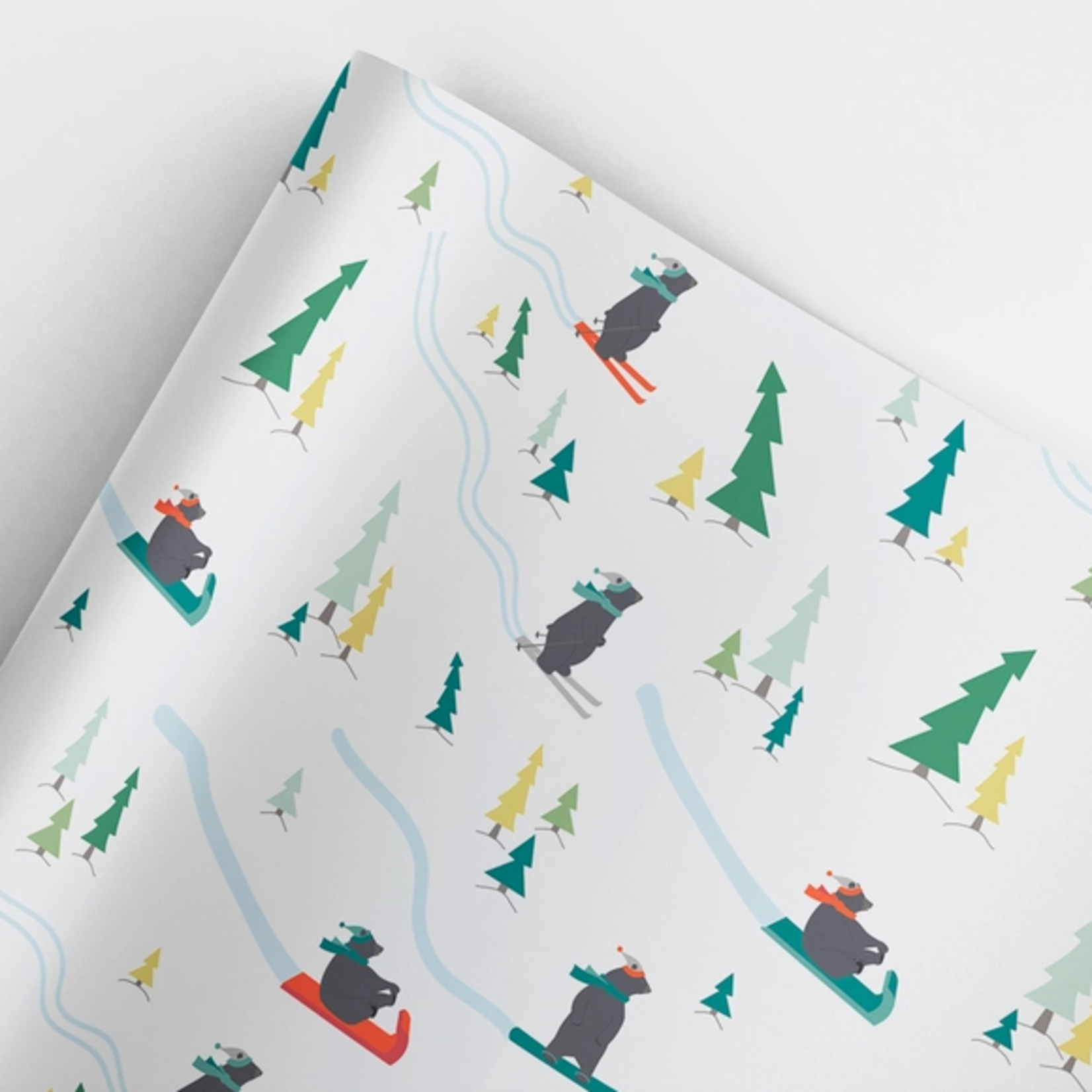 Gift Wrap - Rolls Snow Bears Gift Wrap 3/Roll
