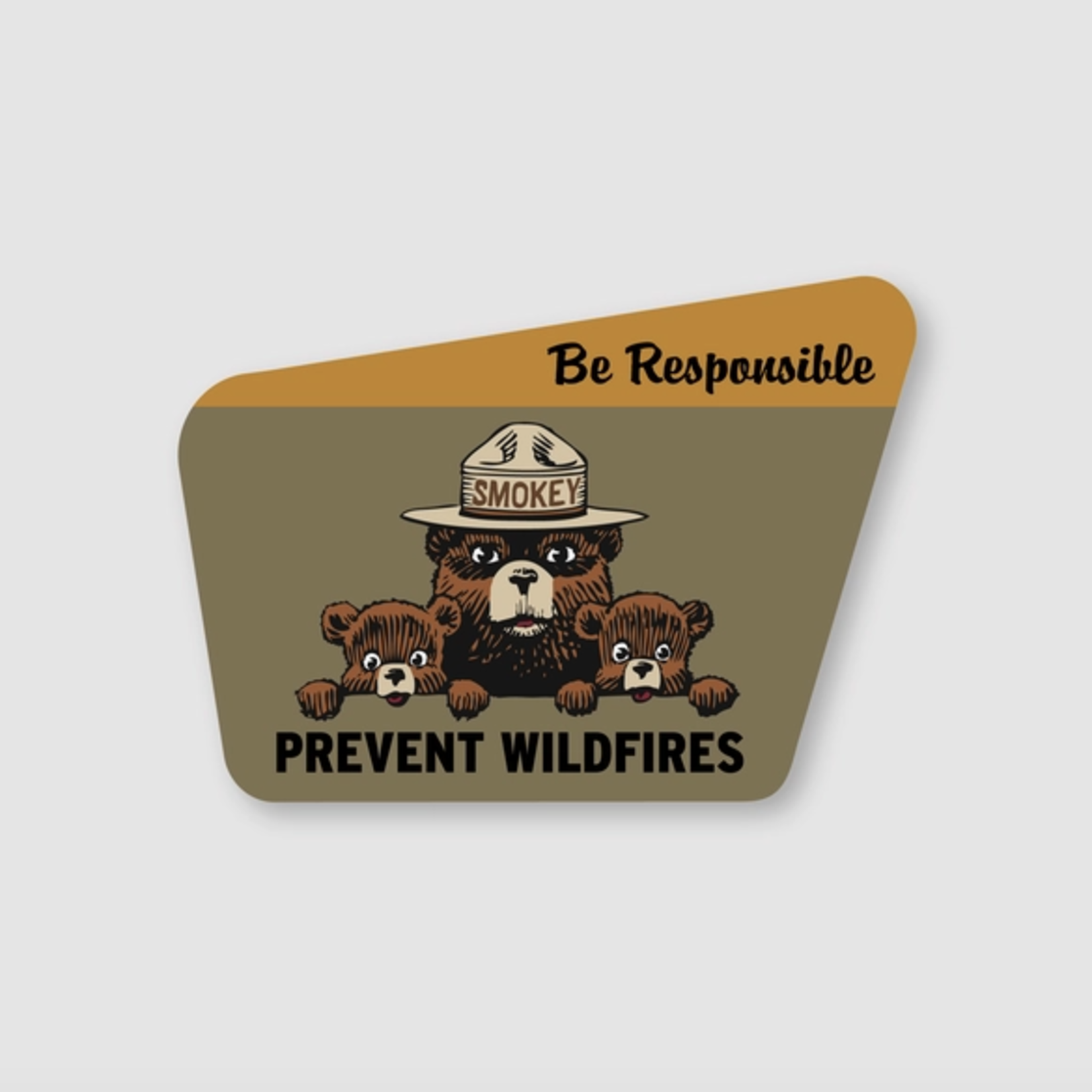 Stickers Smokey Bear Be Responsible Sticker
