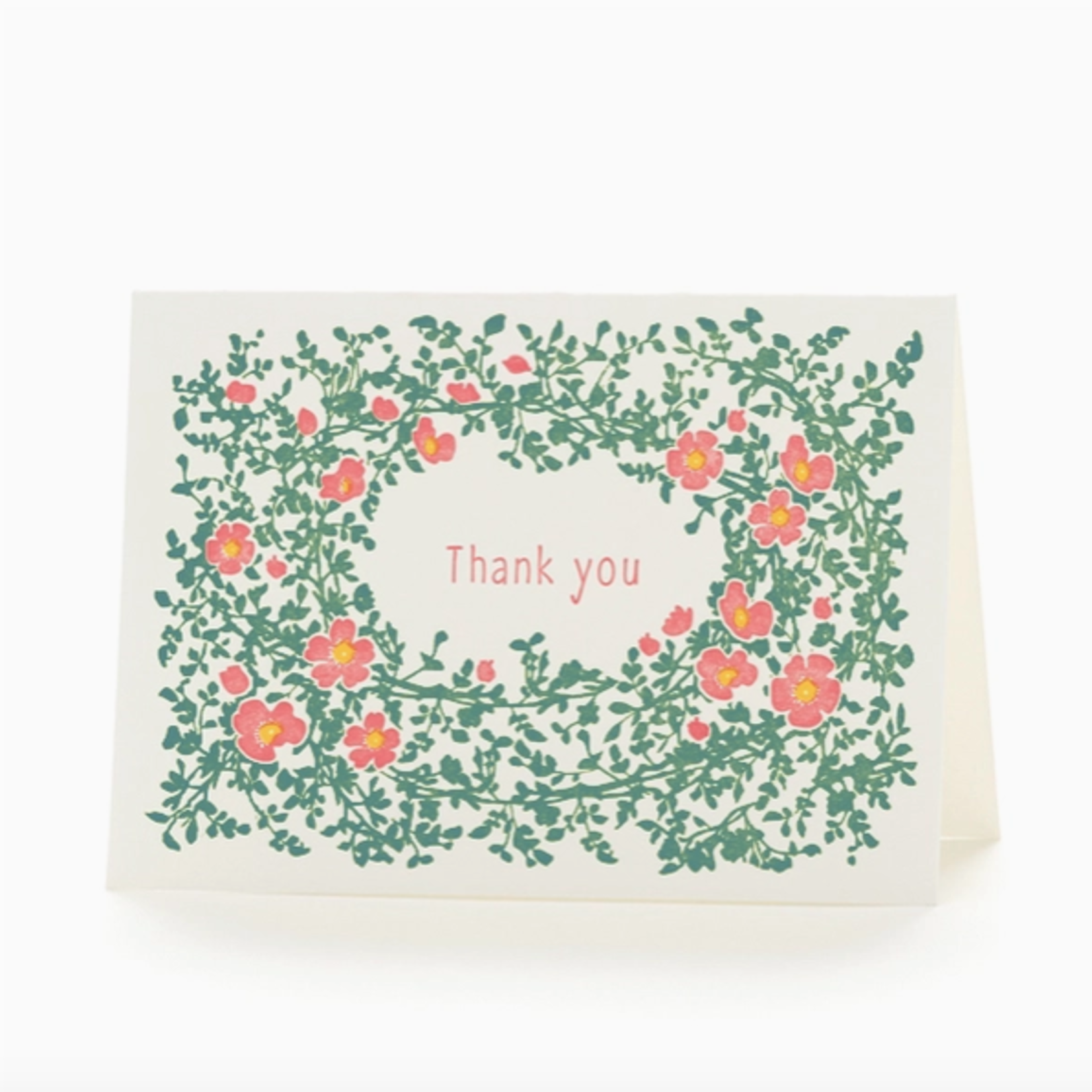 Greeting Cards - Thank You Wild Roses Thank You