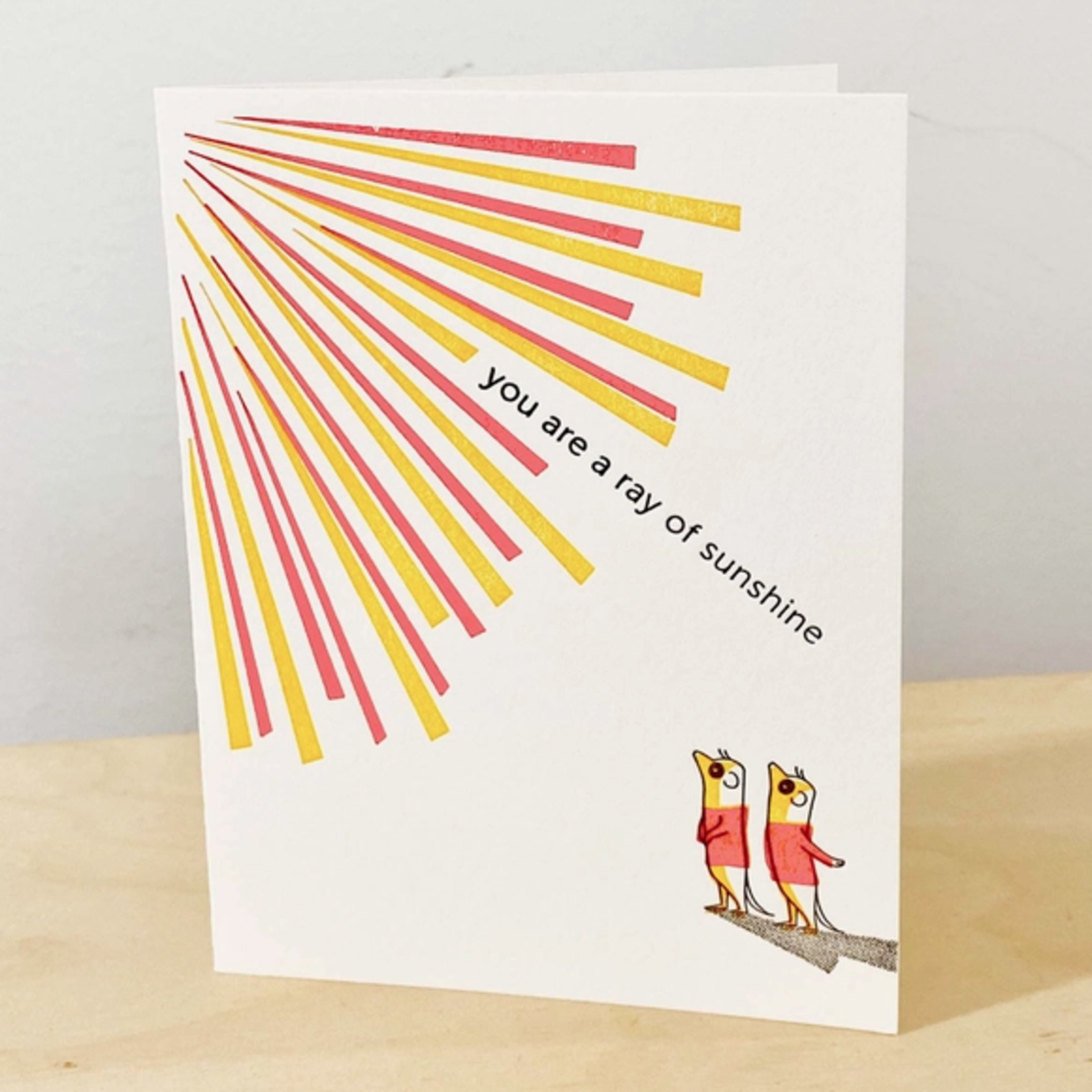 Greeting Cards - General Ray Of Sunshine Meerkats