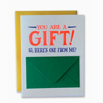 Greeting Cards - Thank You You Are A Gift with Holder