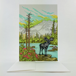 Greeting Cards - General Moose Guardian Of The Mountains General