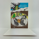 Greeting Cards - Christmas Cozy Christmas Squirrel Home