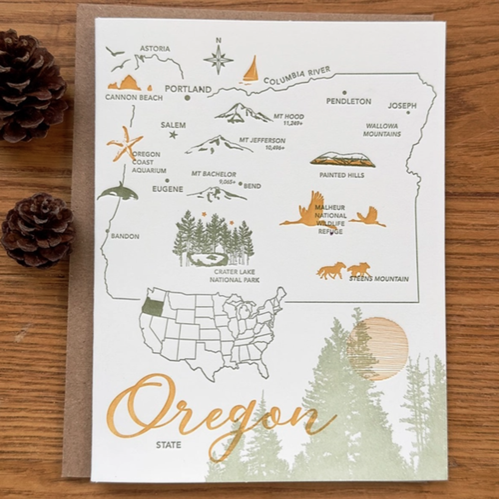 Greeting Cards - Local Ode To Oregon