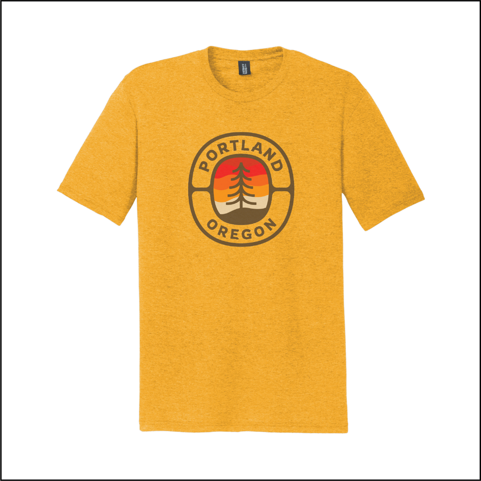 T-Shirts Portland Sunset Tree Unisex Tee