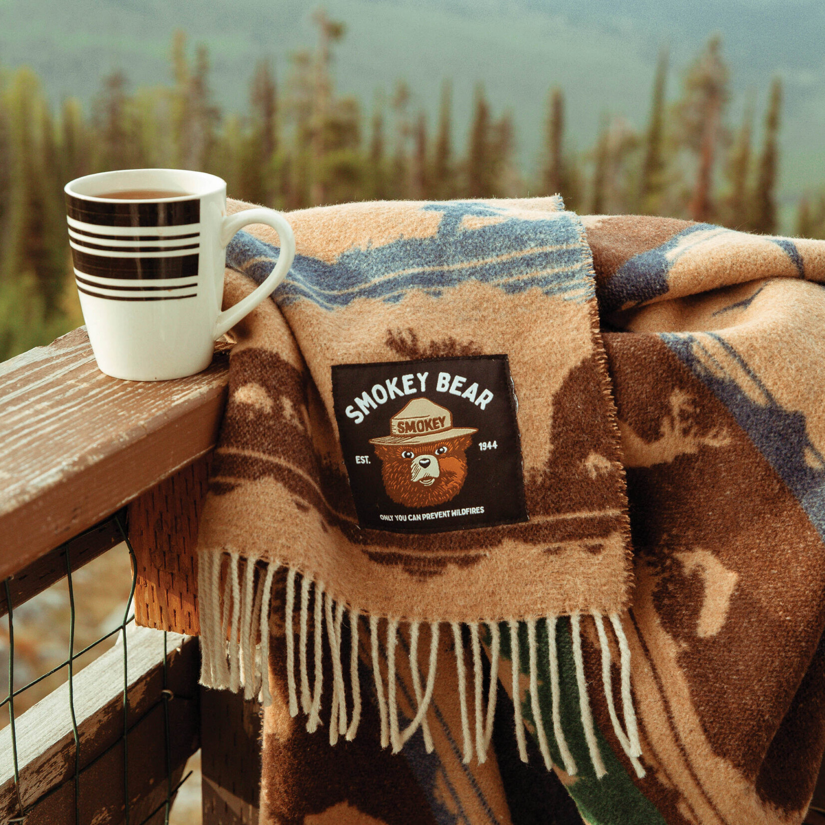 Throws Smokey Bear Dungaree Throw