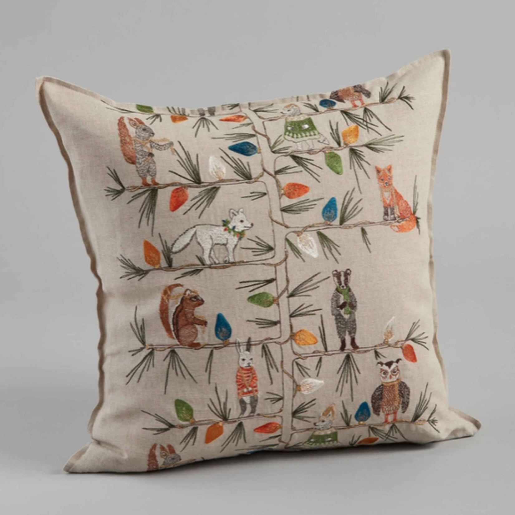 Pillows - Embroidered Christmas Tree Trimmers Pillow