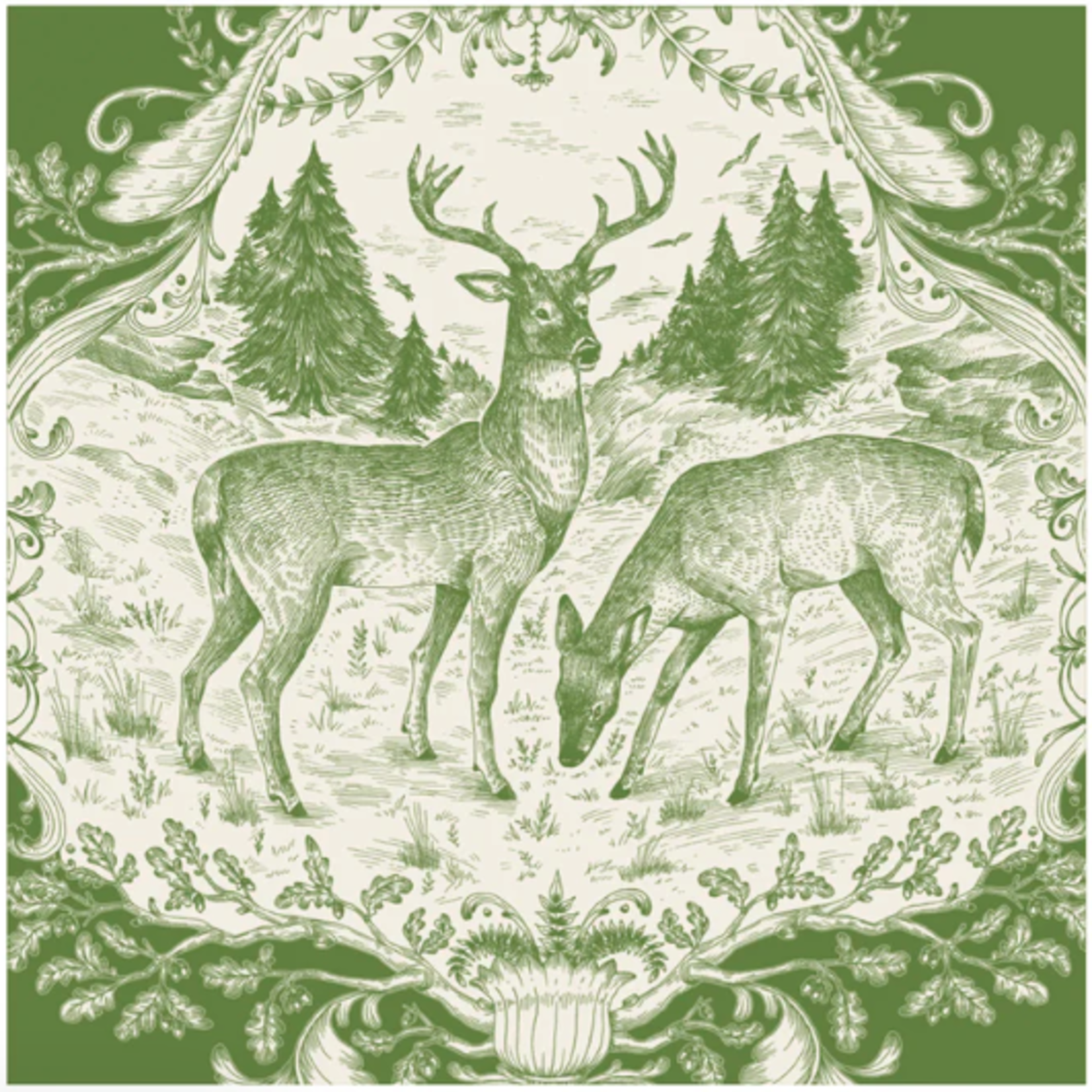 Paper Napkins Fable Fauna Cocktail Napkin Set of 20