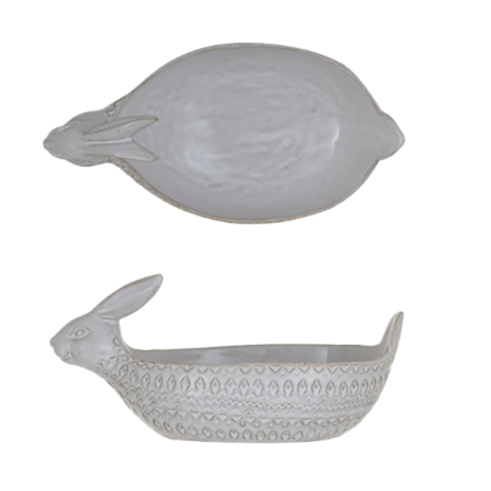Bowls Rabbit Debossed Stoneware Bowl