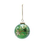 Ornaments Green & Gold Botanical Glass Ornament