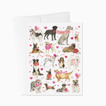 Greeting Cards - Christmas Valentine Dogs