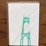 Greeting Cards - Local St. Johns Bridge
