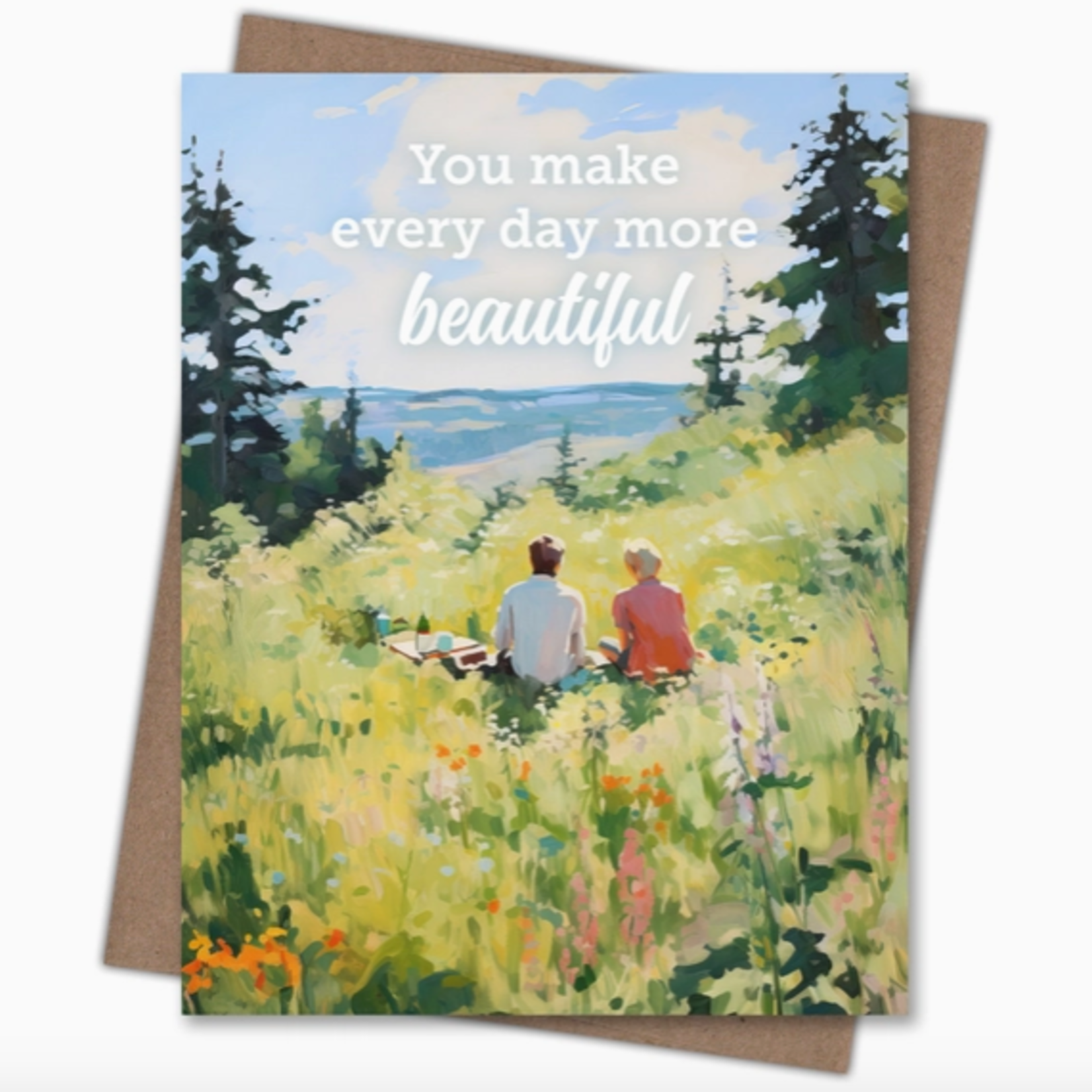 Greeting Cards - Anniversary Beautiful Picnic Anniversary