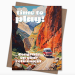 Greeting Cards - Retirement Playtime Camper Van Retirement