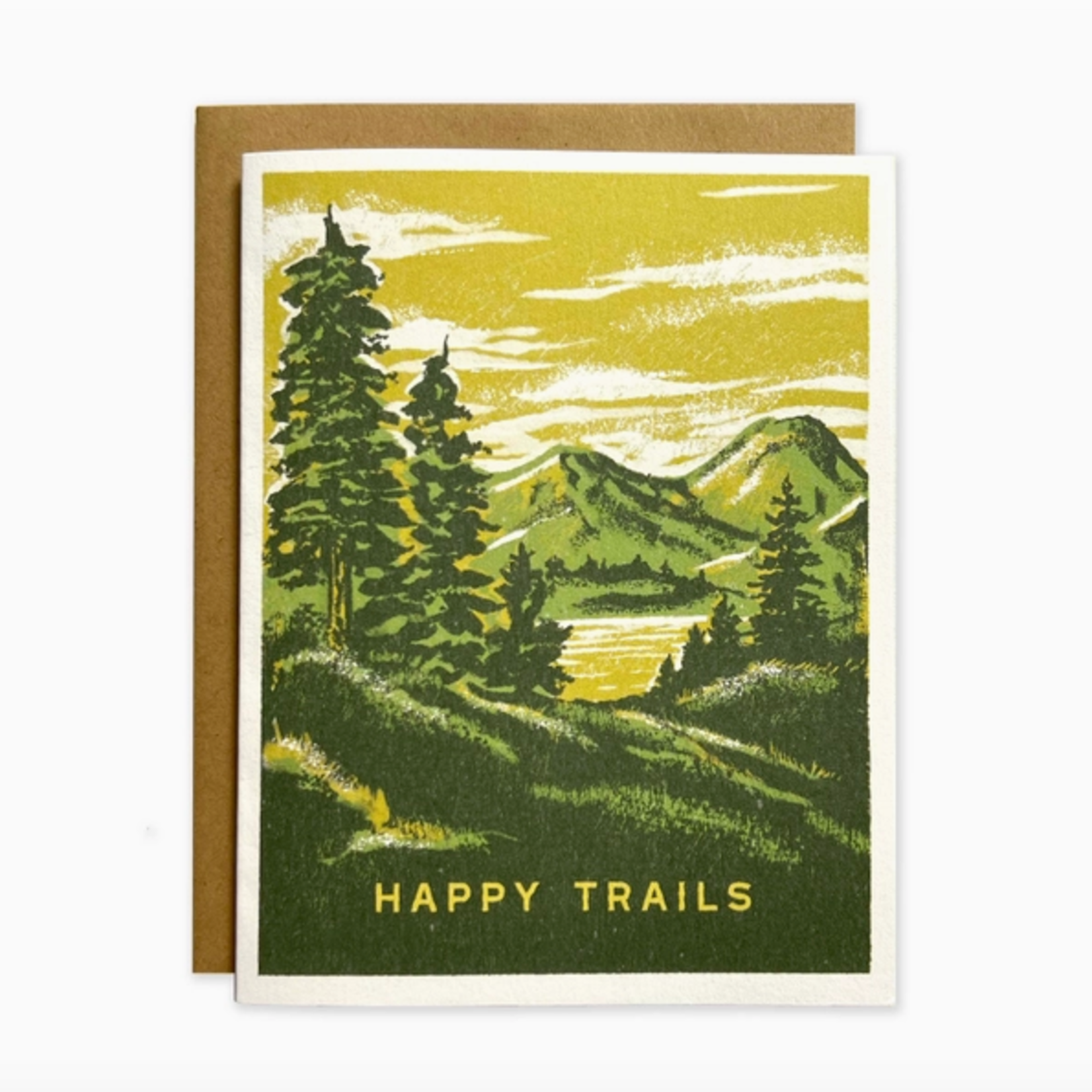 Greeting Cards - General Happy Trails Mountain View