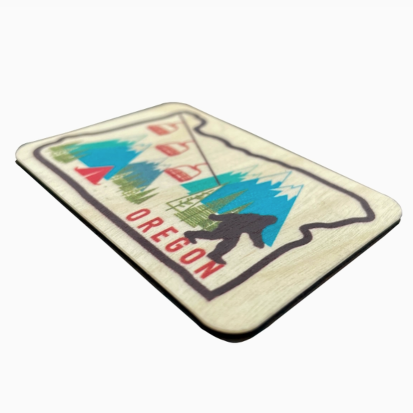 Magnets Oregon Sasquatch Wood Magnet