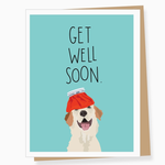 Greeting Cards - Feel Better Ice Pack Dog Get Well