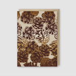 Greeting Cards - General Pinecones Copper Foil
