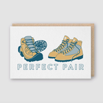 Greeting Cards - Love Perfect Pair Hikers