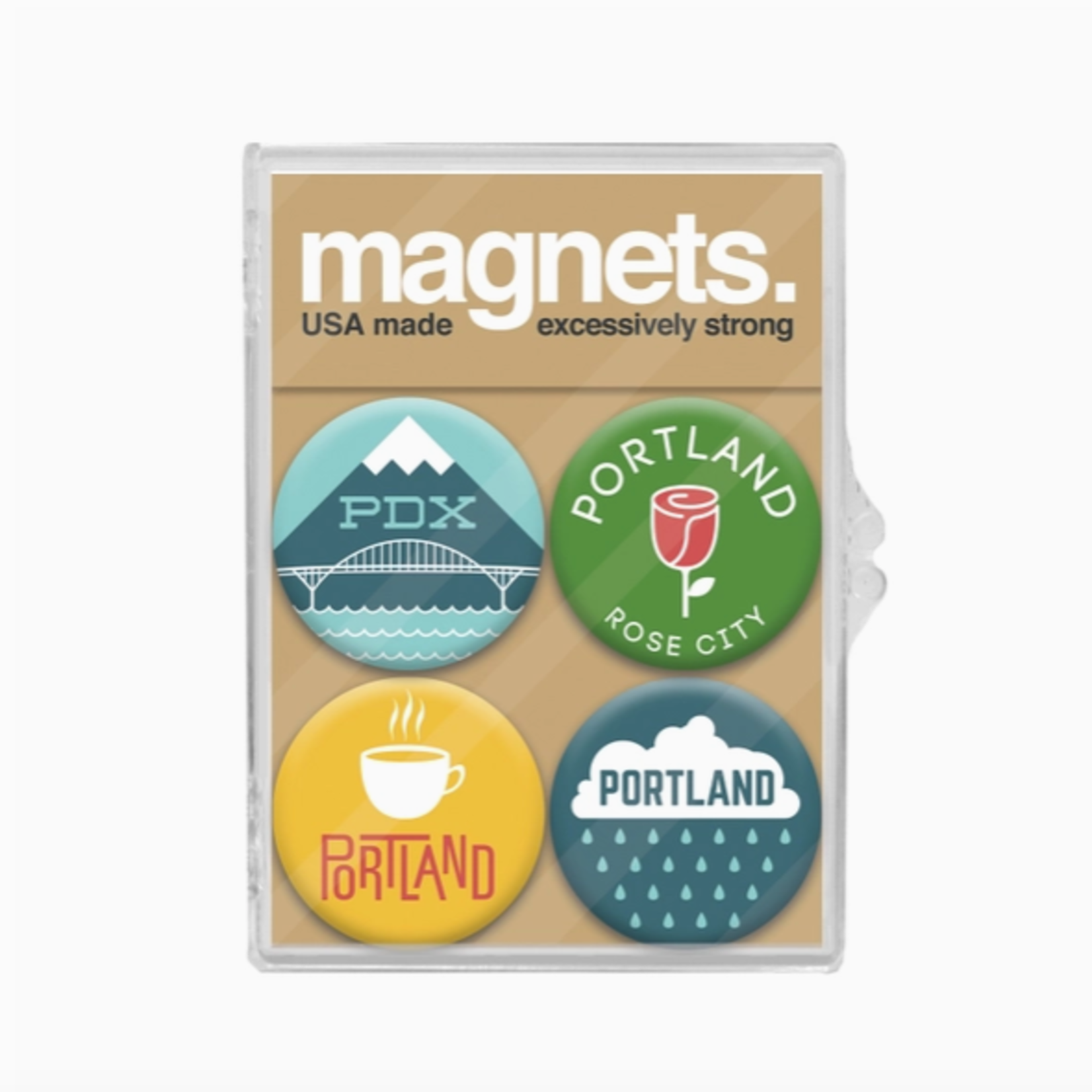 Magnets Portland Rose City Magnet Pack of 4