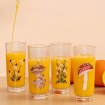 Glassware Flora & Fauna Tall Glasses Set of 4 FINAL SALE