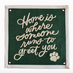 Pennants Home Is Where Dog Emb Banner