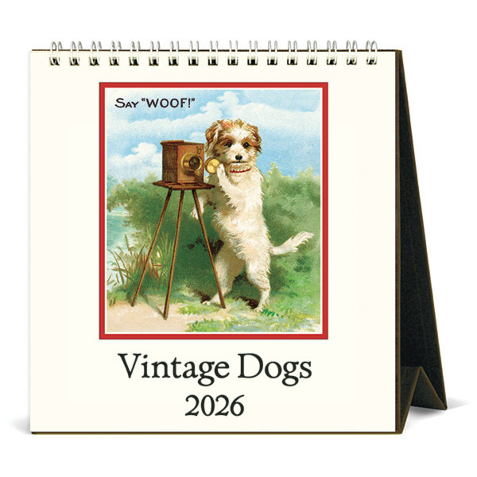 Calendars 2026 Vintage Dogs Desk Calendar