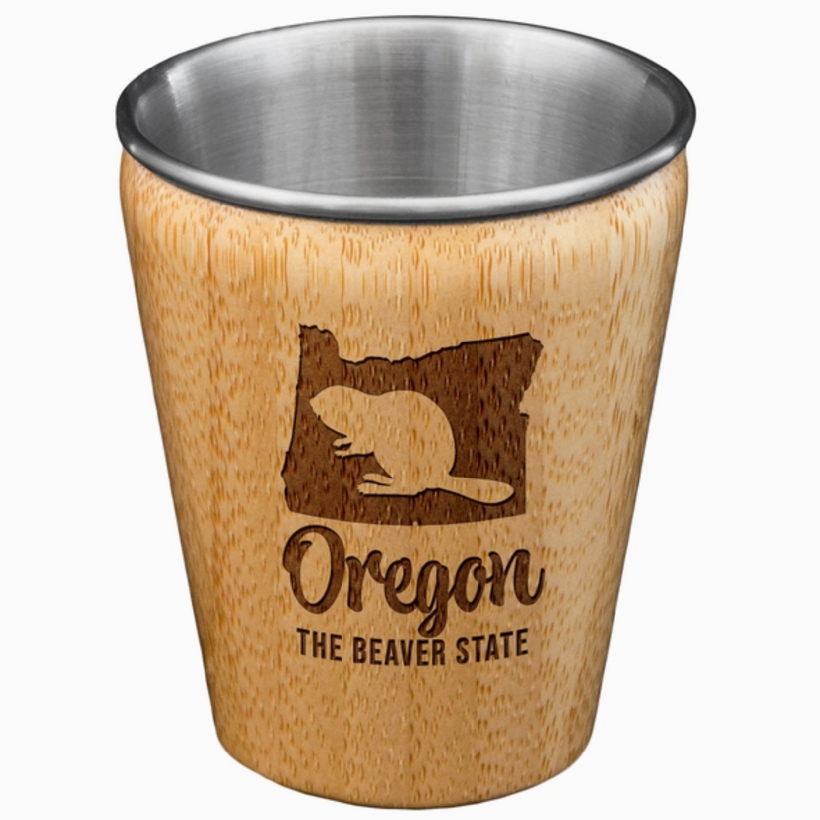 Shot Glasses Oregon Bamboo SS Shot Glass