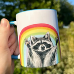 Mugs Rainbow Raccoon Pride Mug