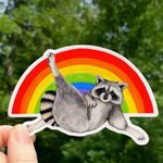 Stickers Rainbow Raccoon Pride Sticker