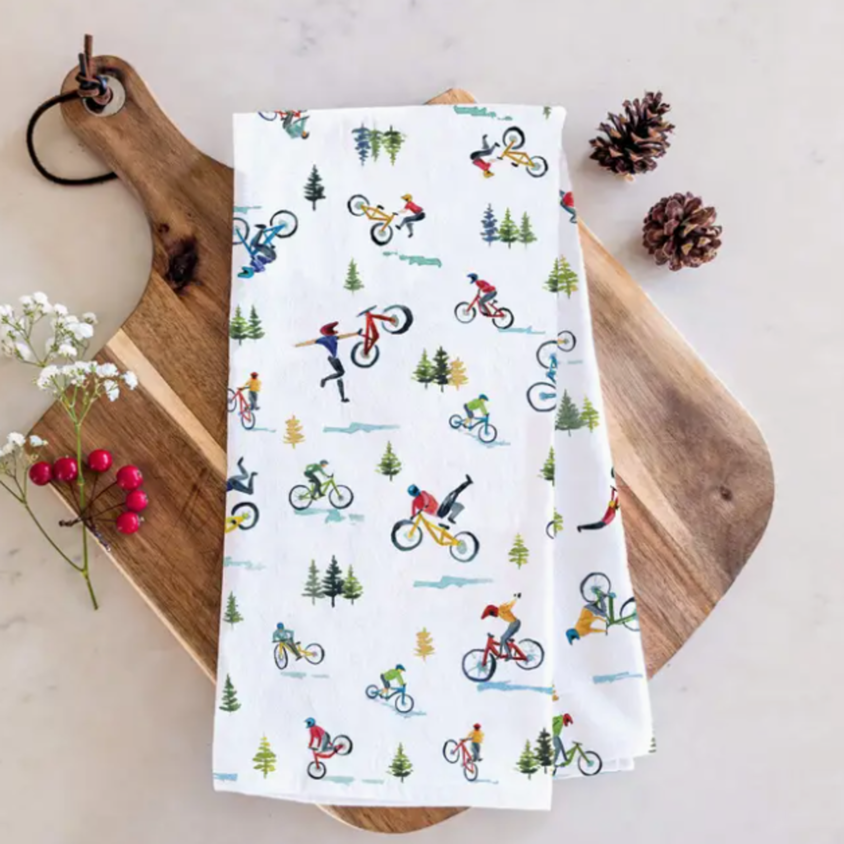 Tea Towels Adventure Mountain Biking Towel