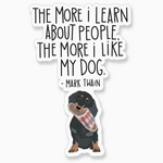 Stickers Twain Like My Dog Sticker